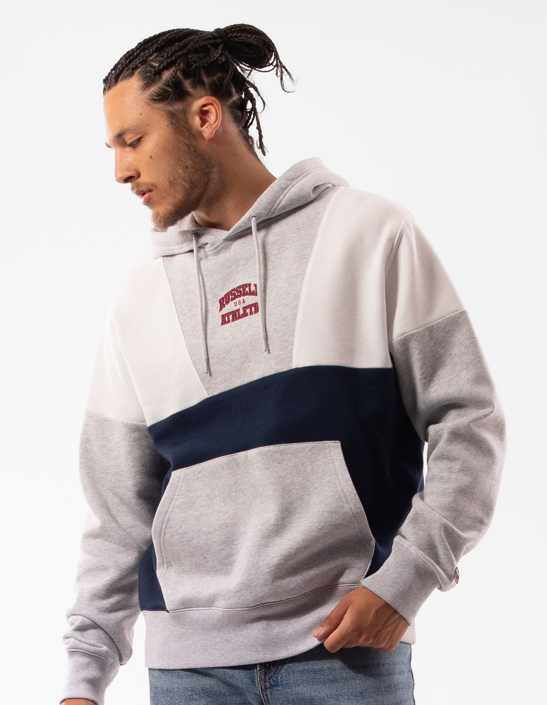 Russell Athletic Hellcat Men Hoodie Light Grey | RISHN-1576