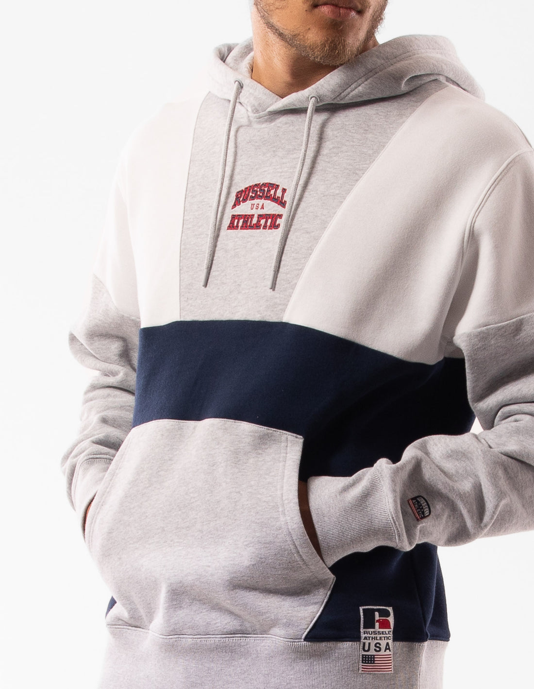 Russell Athletic Hellcat Men Hoodie Light Grey | RISHN-1576