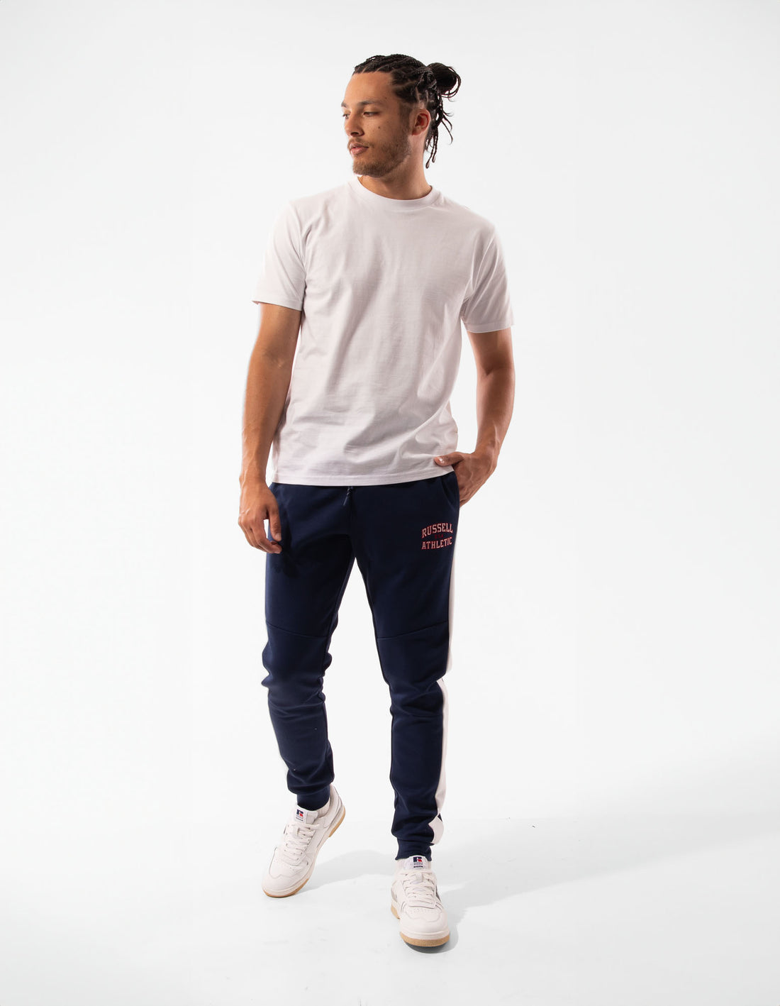 Russell Athletic Hellcat Men Track pants Navy | SVXML-9376