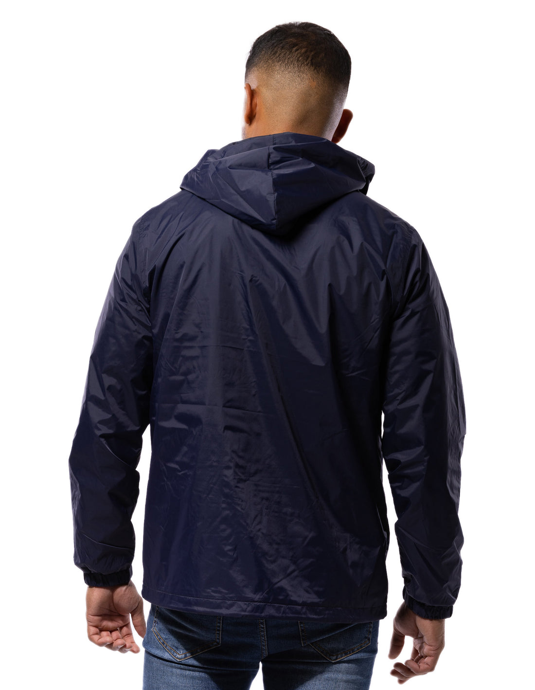 Russell Athletic Hooded Coaches Men Jackets Navy | UJZBY-2697