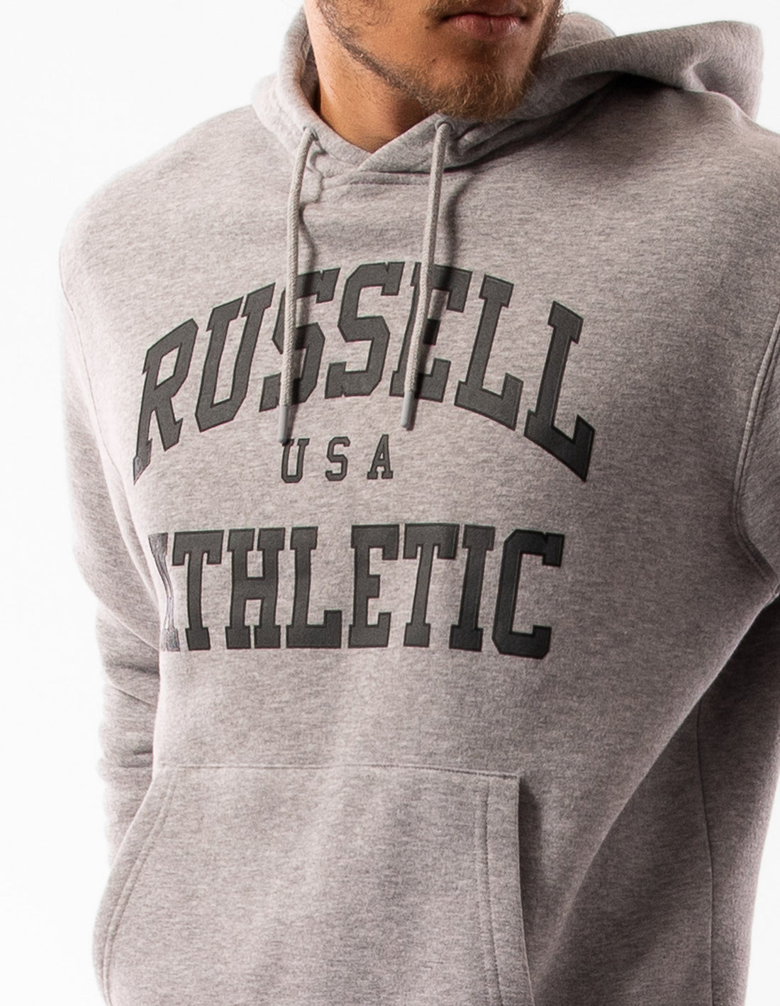 Russell Athletic Houston Men Hoodie Grey | GMBRX-5368