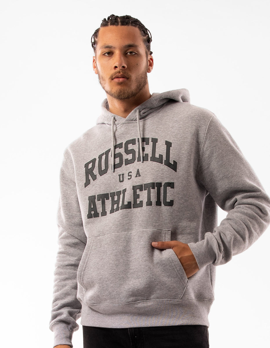 Russell Athletic Houston Men Hoodie Grey | GMBRX-5368