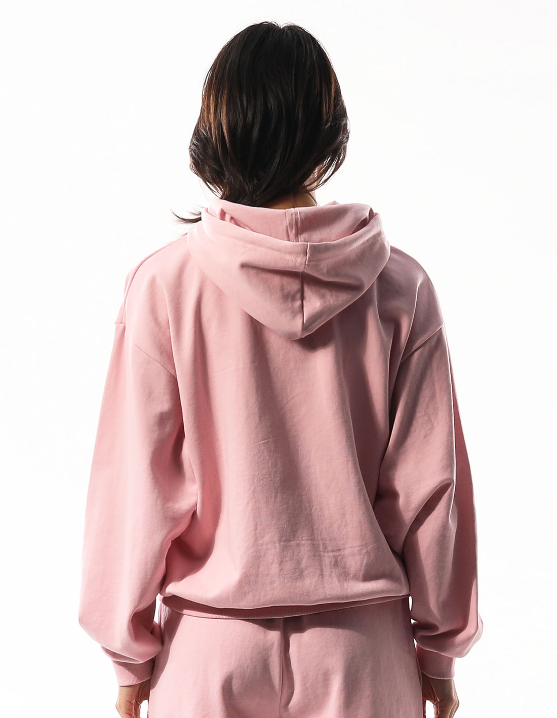 Russell Athletic Inlay Logo Unbrushed Women Hoodie Rose Pink | KVPLH-8120