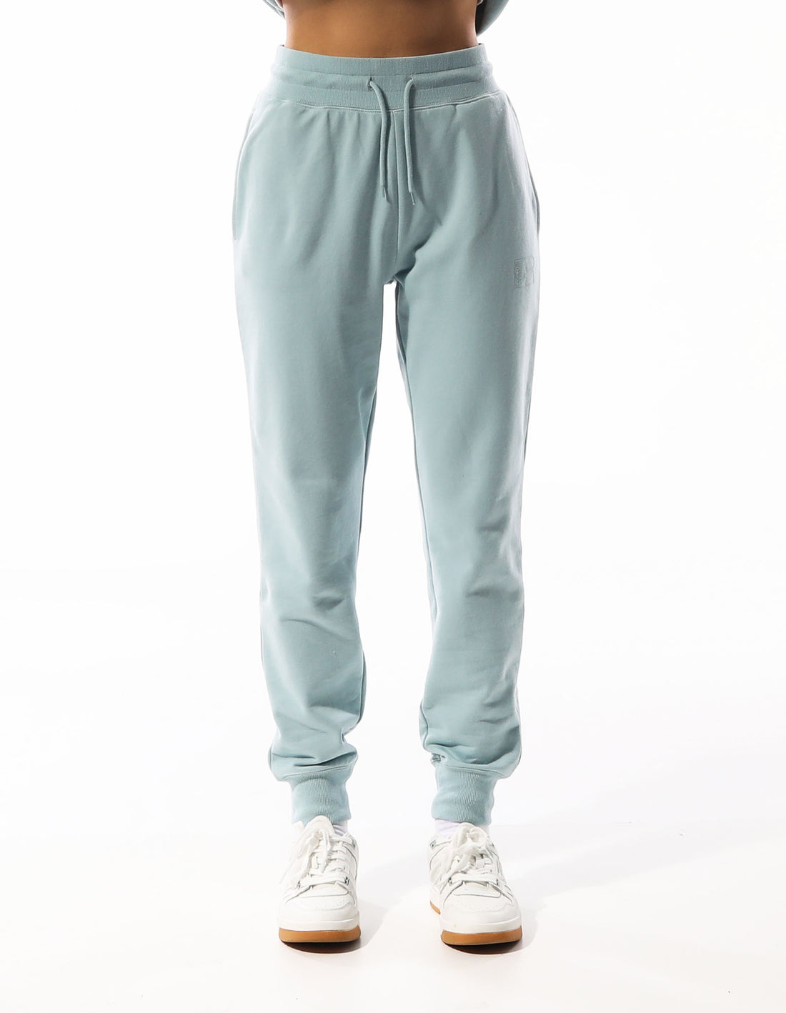 Russell Athletic Inlay Logo Unbrushed Women Track pants Turquoise | JNWGZ-6049