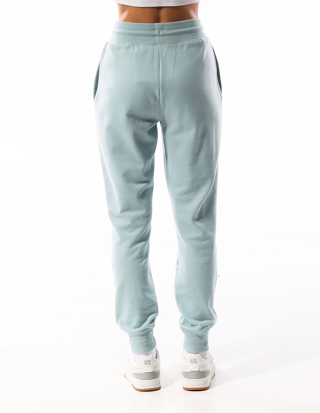 Russell Athletic Inlay Logo Unbrushed Women Track pants Turquoise | JNWGZ-6049