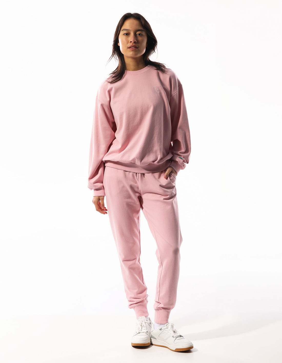 Russell Athletic Inlay Logo Unbrushed Women Track pants Pink | AWSCH-8504