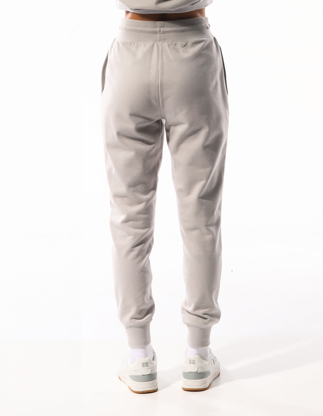 Russell Athletic Inlay Logo Unbrushed Women Track pants Beige | QZFBA-0619