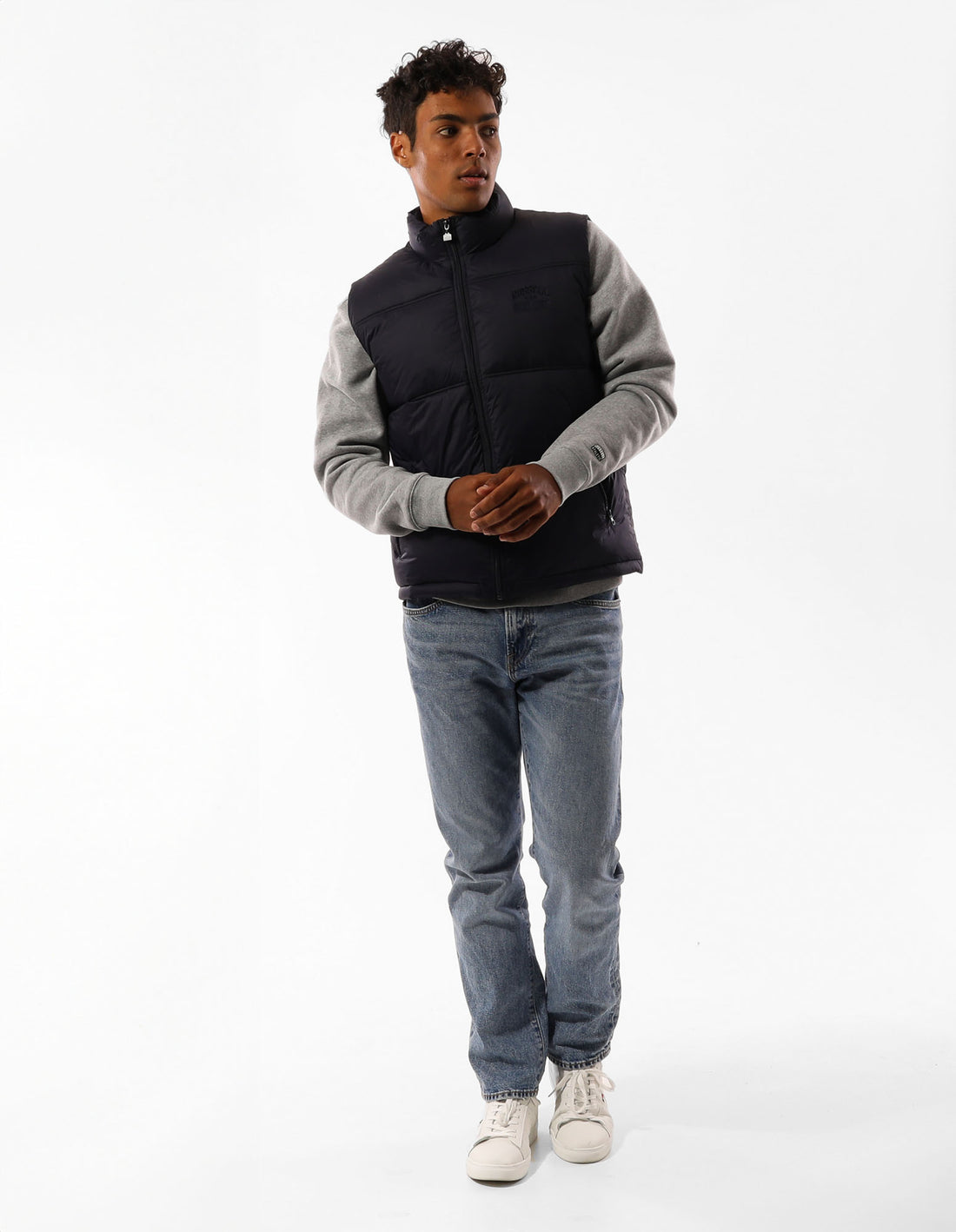 Russell Athletic Kennedy Vest Men Puffers Navy | ZTQUE-4037