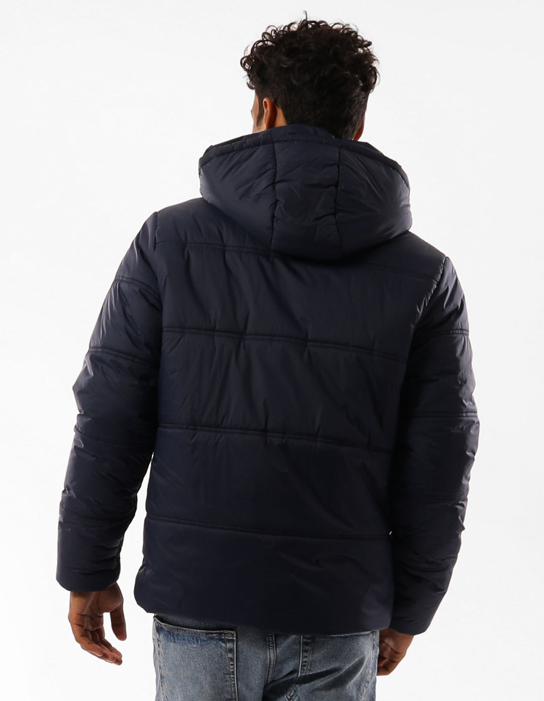 Russell Athletic Lewis Men Puffers Navy | LNFGB-9470