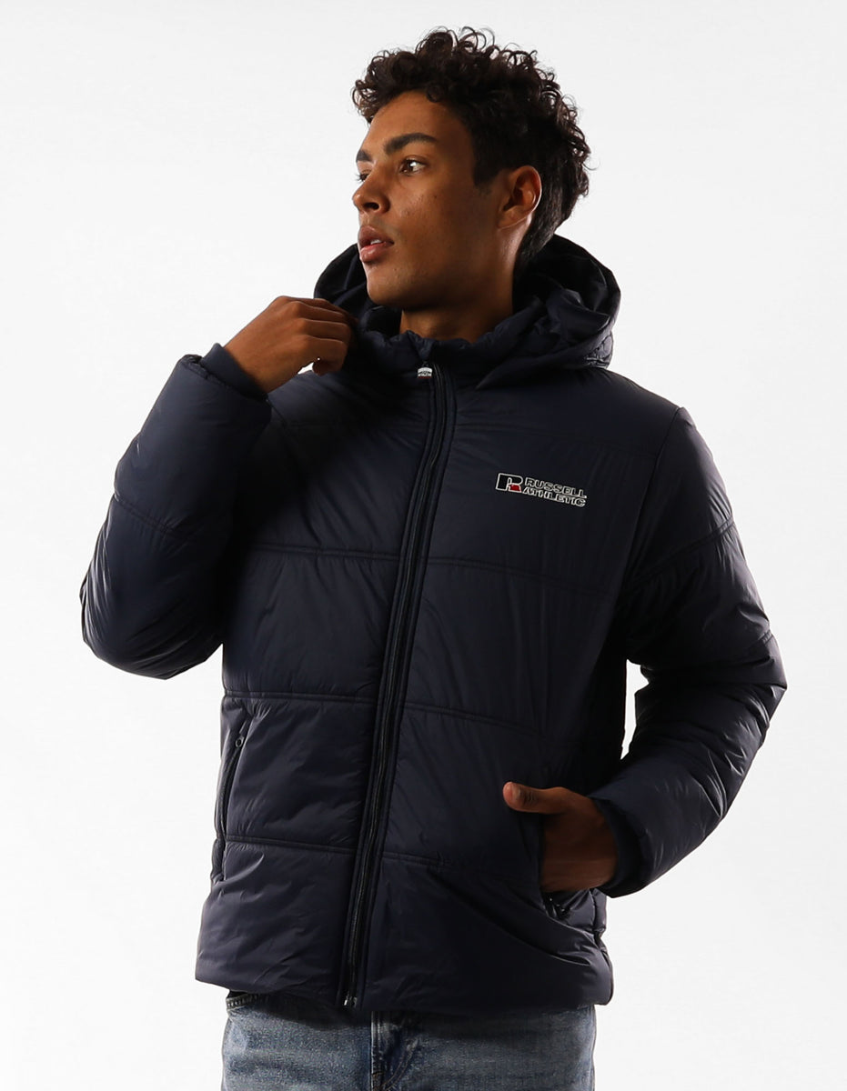 Russell Athletic Lewis Men Puffers Navy | LNFGB-9470