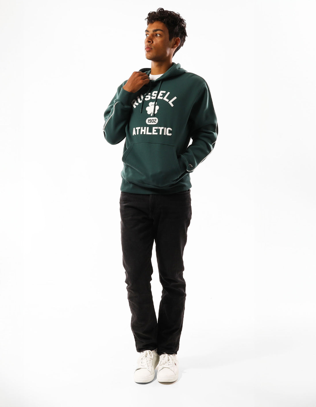 Russell Athletic Lexington Men Hoodie Green | UJGRI-0387