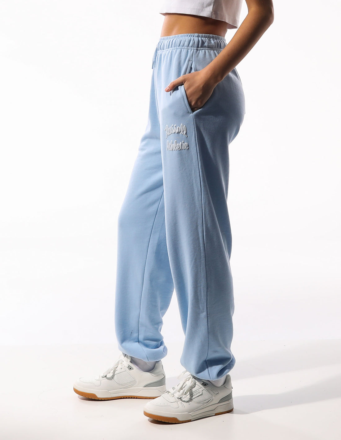 Russell Athletic Maplewood Baggy Women Track pants Blue | TBSEF-0637