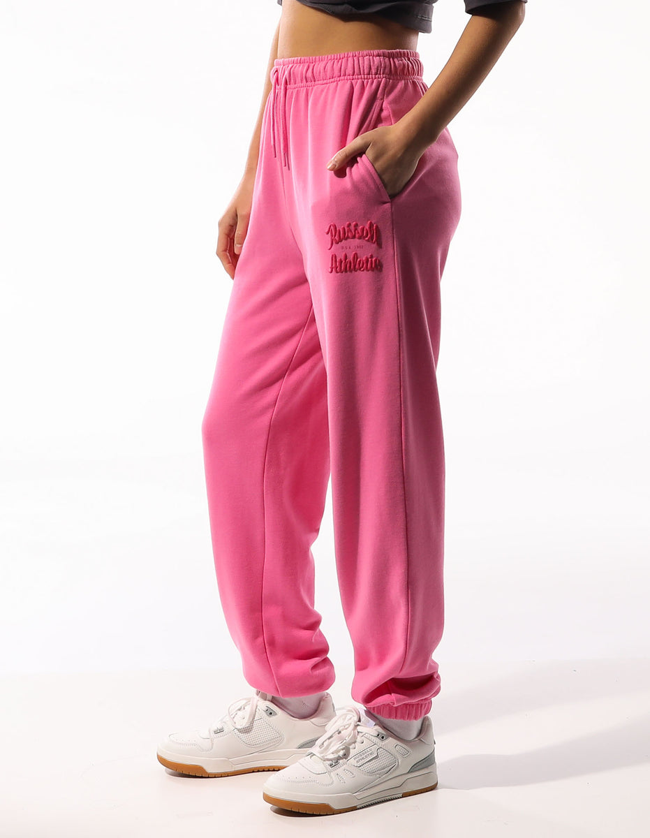 Russell Athletic Maplewood Baggy Women Track pants Pink | BKCJU-3089