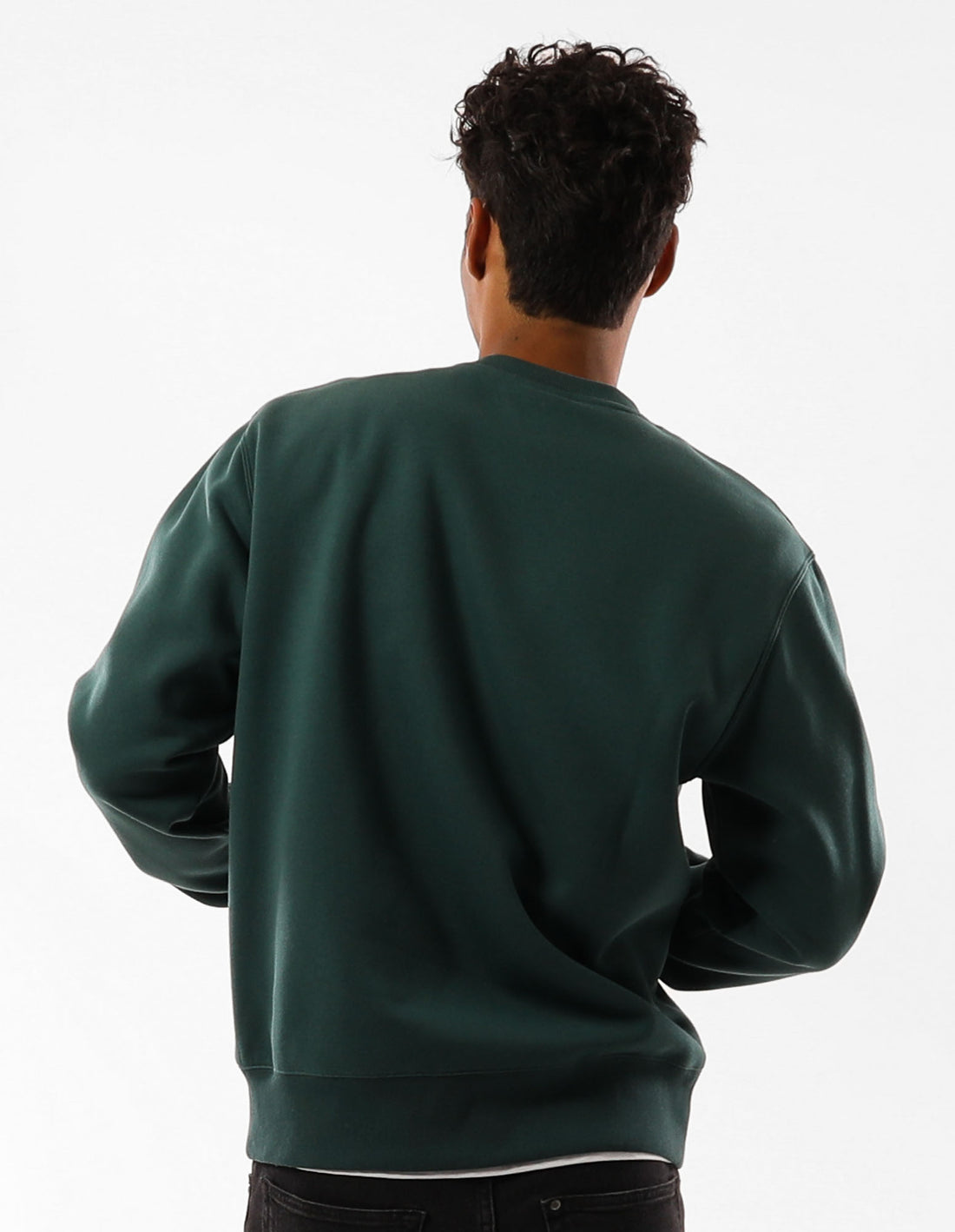 Russell Athletic Melrose Men Crew Neck Sweaters Green | ZMBNX-3026