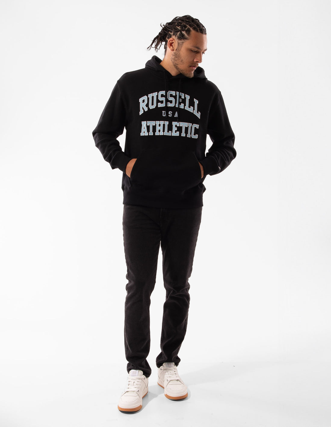 Russell Athletic Mercer Men Hoodie Black | VWFDI-5976