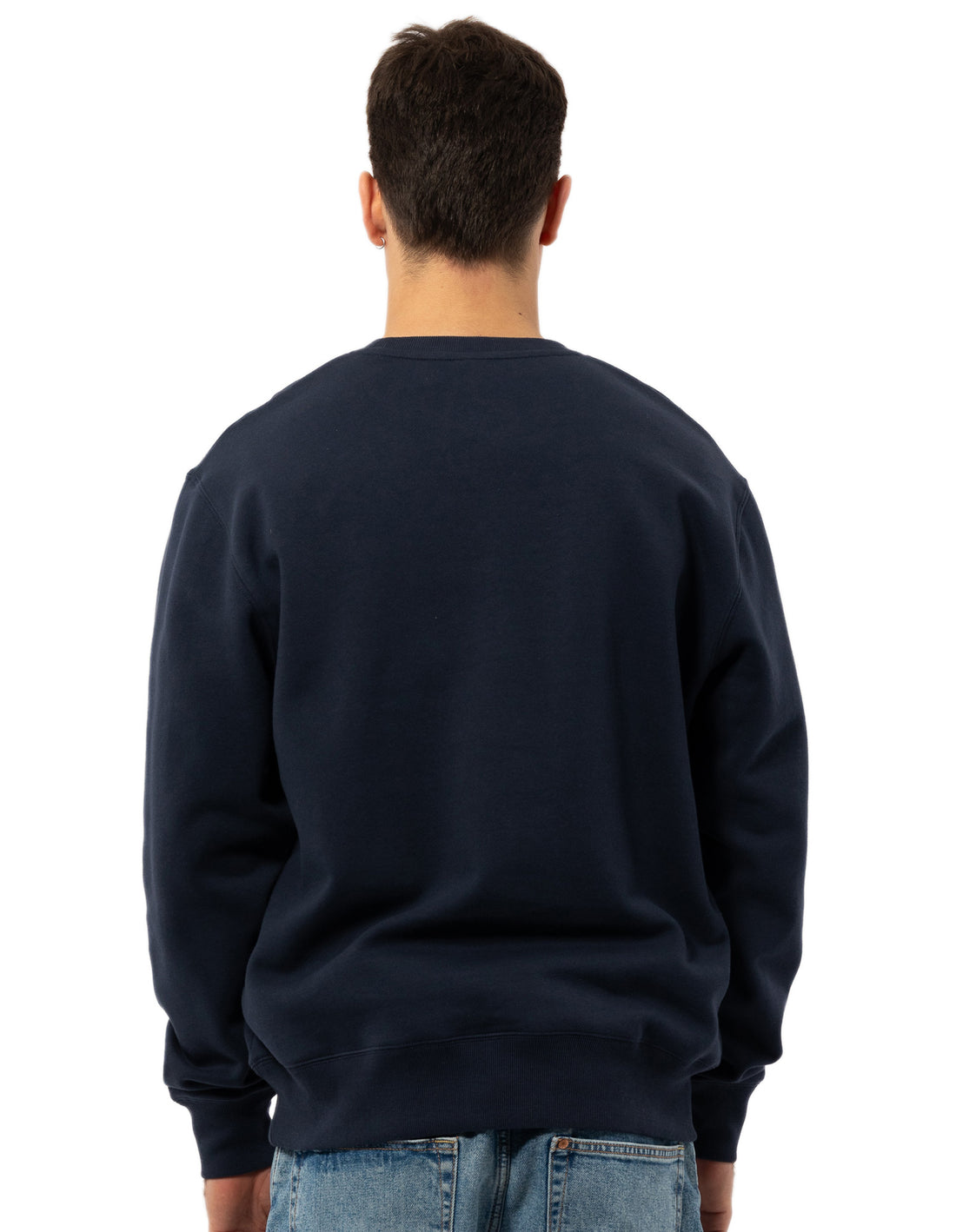 Russell Athletic Midfielder Men Crew Neck Sweaters Navy | ZISKA-9327