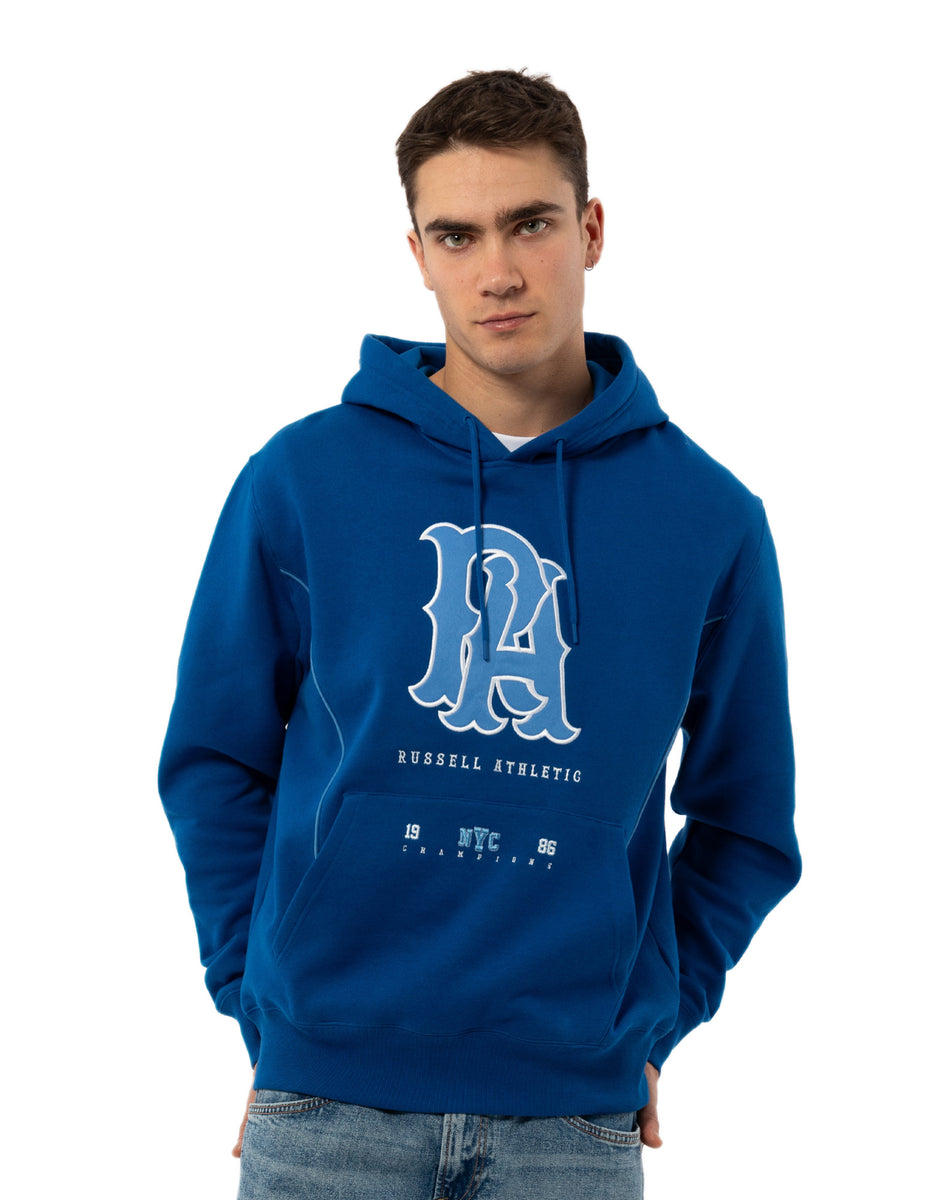 Russell Athletic Midfielder Men Hoodie Blue | KPQIJ-4693