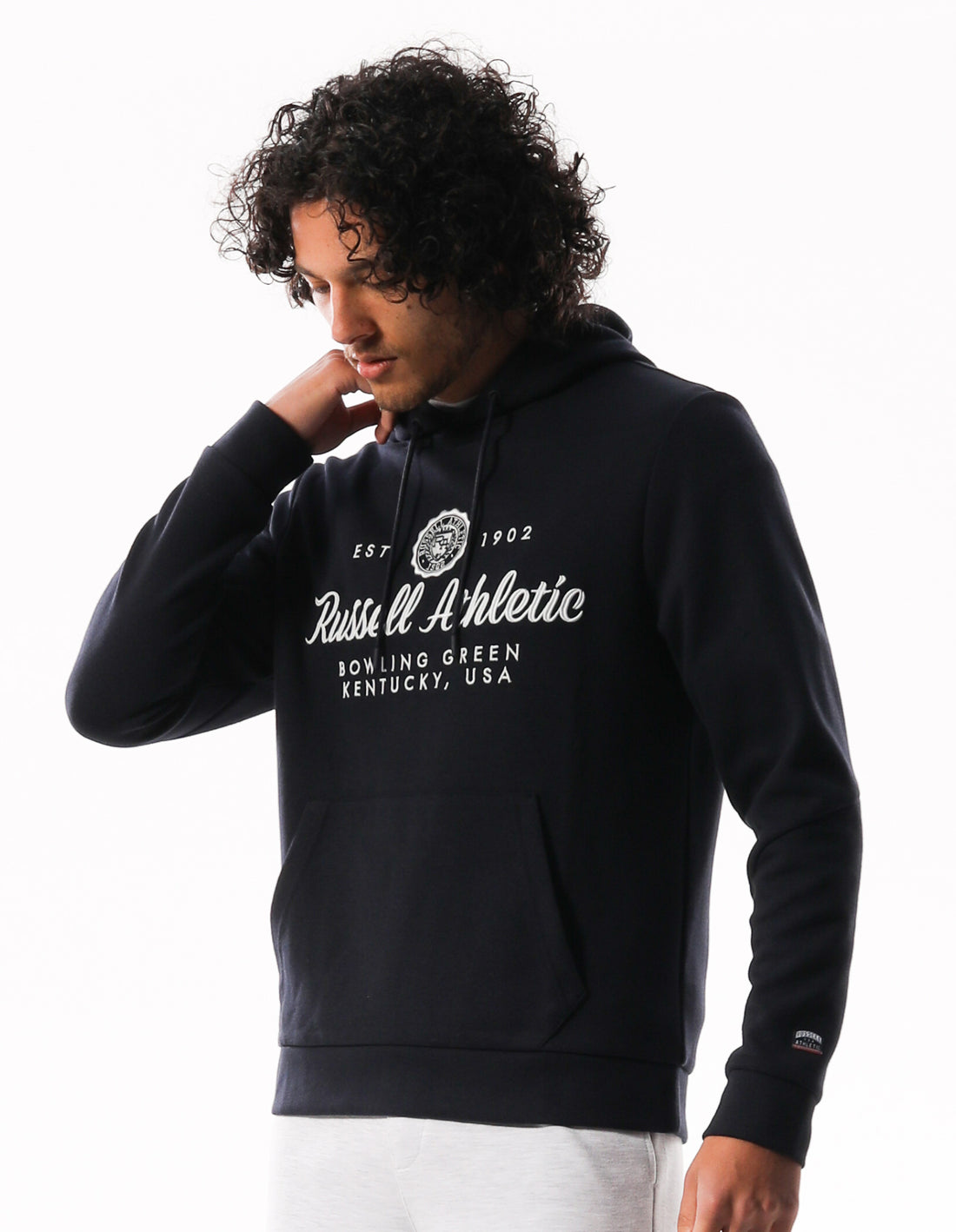 Russell Athletic Mini Seal Men Hoodie Black | WOHTS-9438