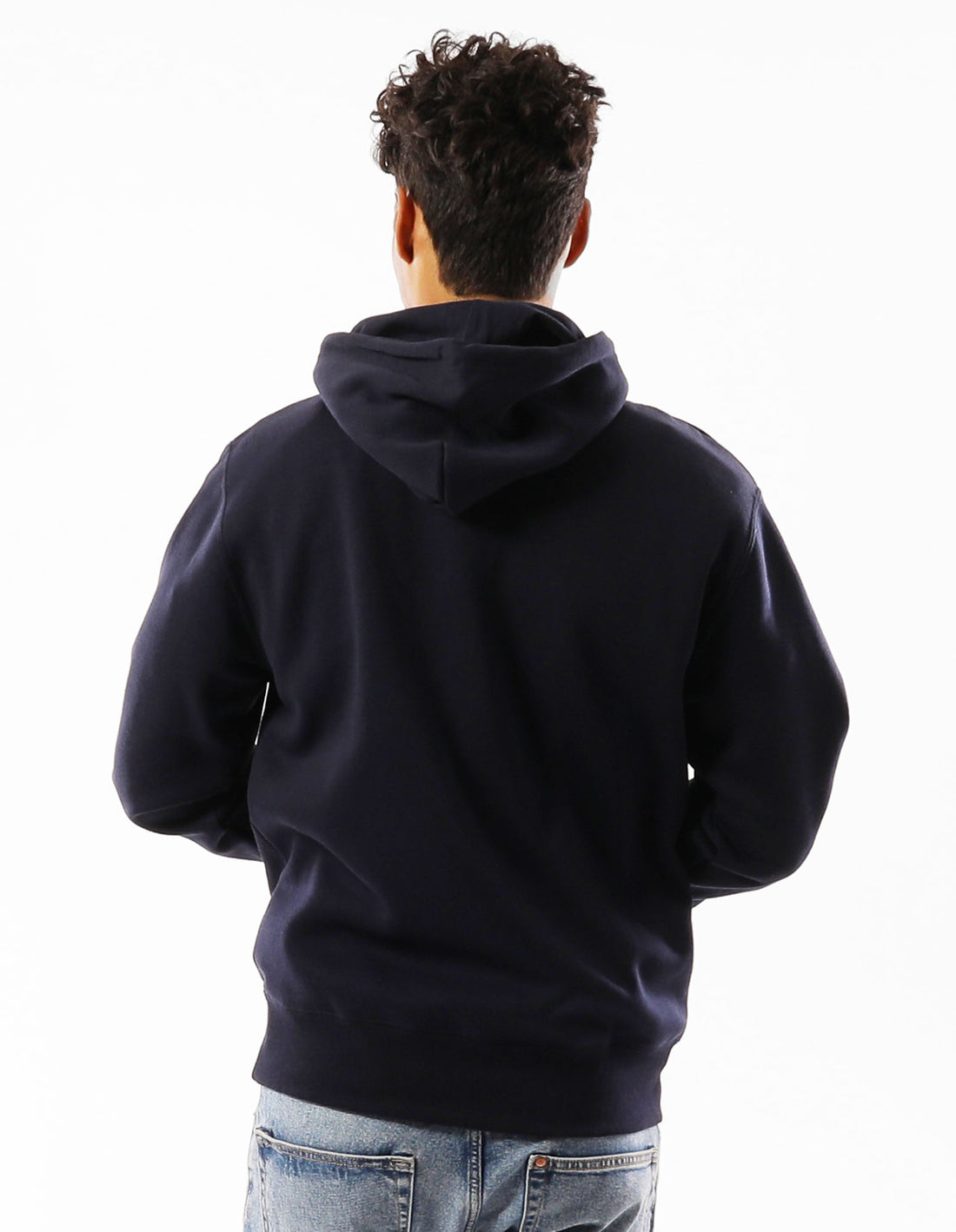 Russell Athletic Modern Logo Men Hoodie Navy | HJQCT-8327