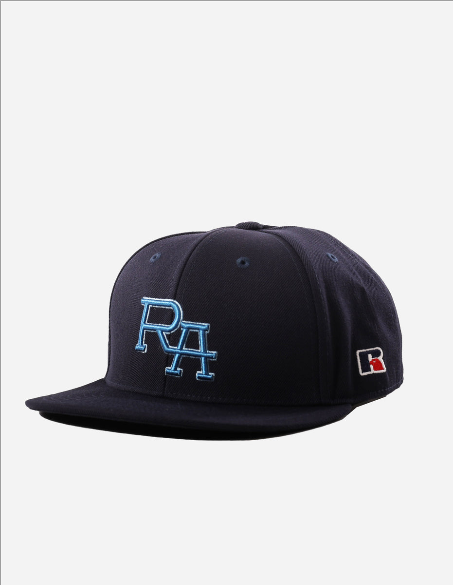 Russell Athletic Monogram Snap Back 3D Embroidered Accessories Caps Navy | KIUGE-9627