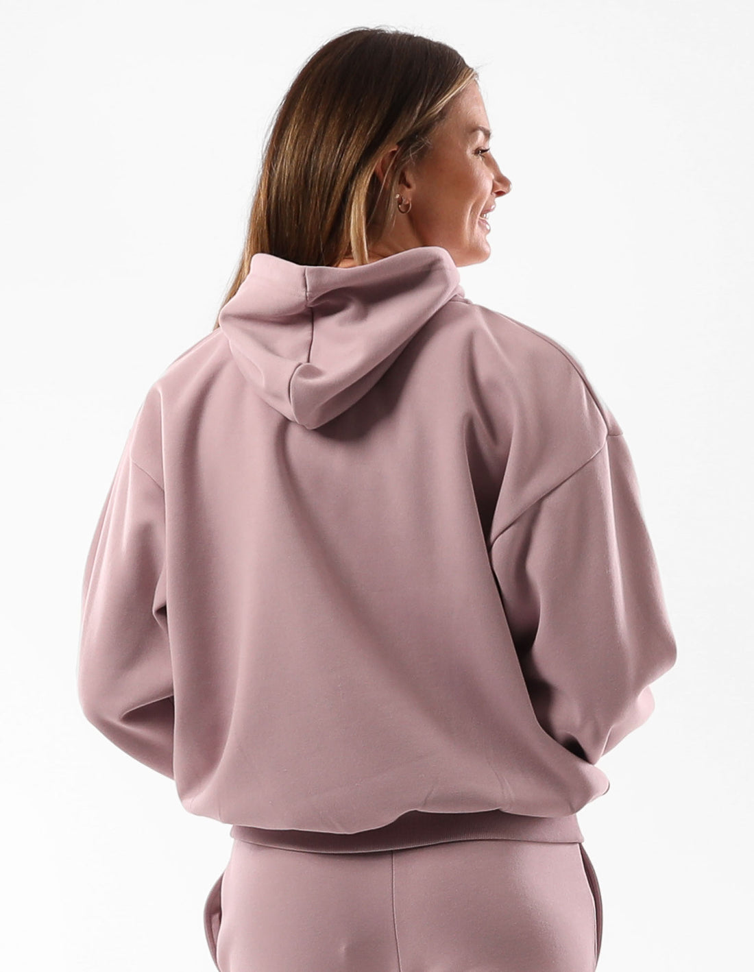 Russell Athletic Original Inlay Logo Women Hoodie Rose Pink | XBJKM-2683