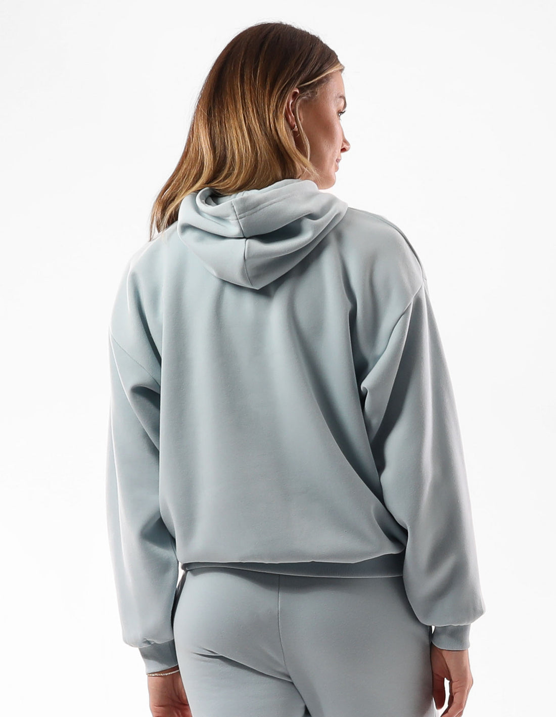 Russell Athletic Original Inlay Logo Women Hoodie Turquoise | QEYKC-1785