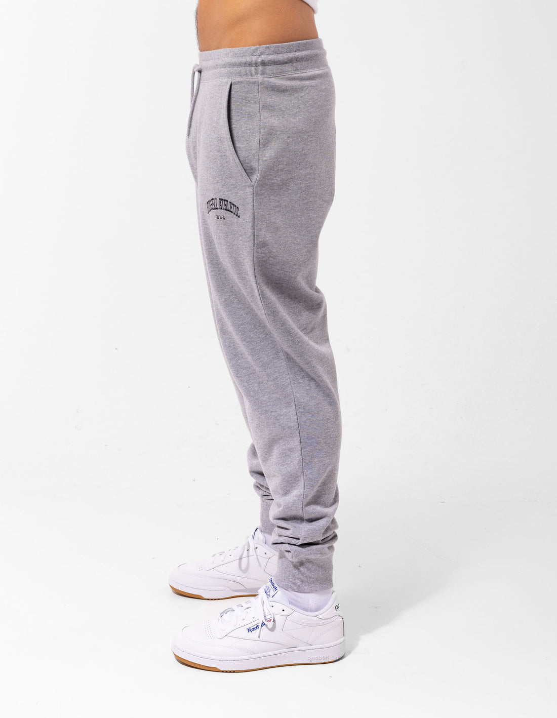 Russell Athletic Originals Big Arch Unbrushed Cuffed Men Track pants Grey | LJUQO-8504