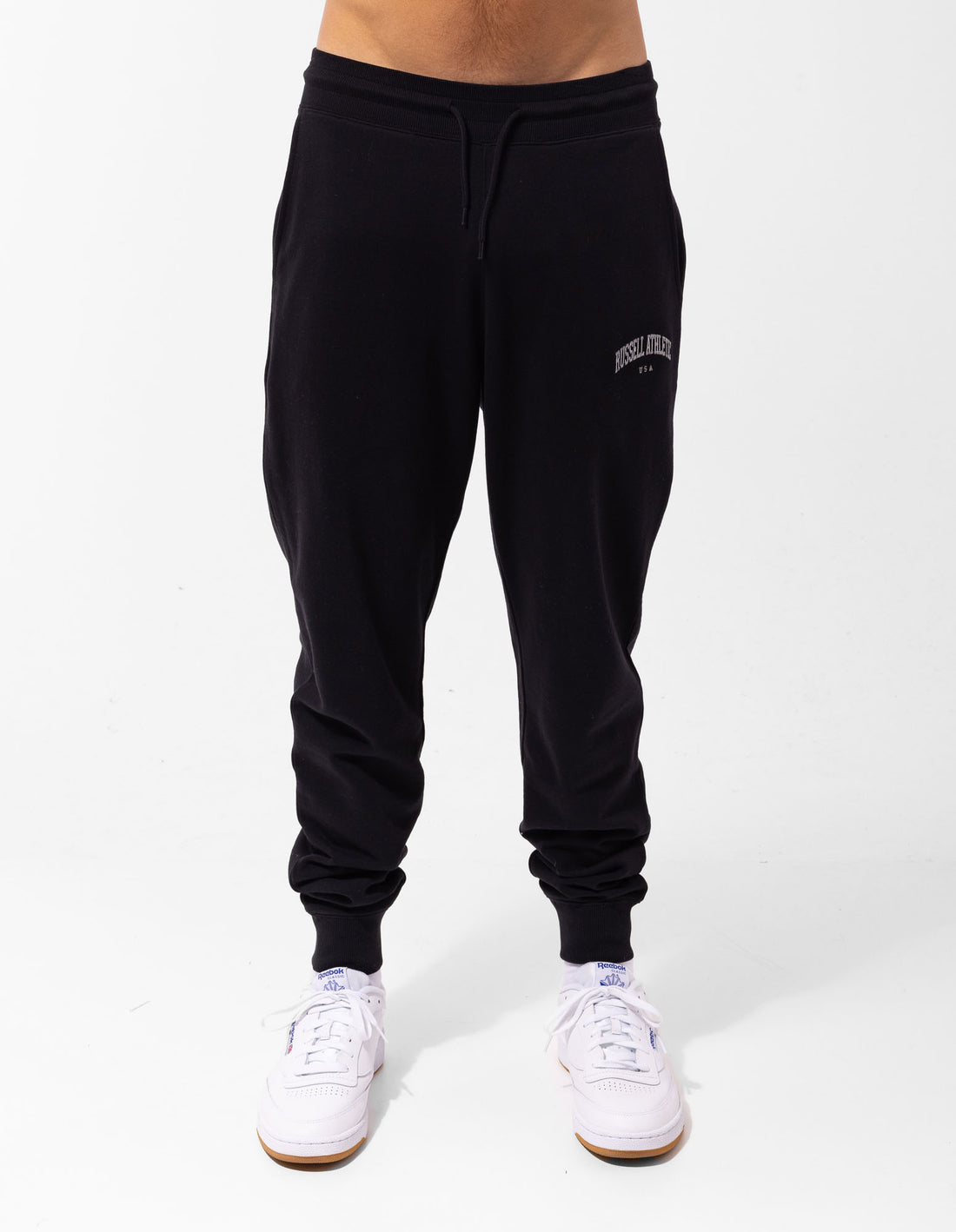 Russell Athletic Originals Big Arch Unbrushed Cuffed Men Track pants Black | IPRNW-0165