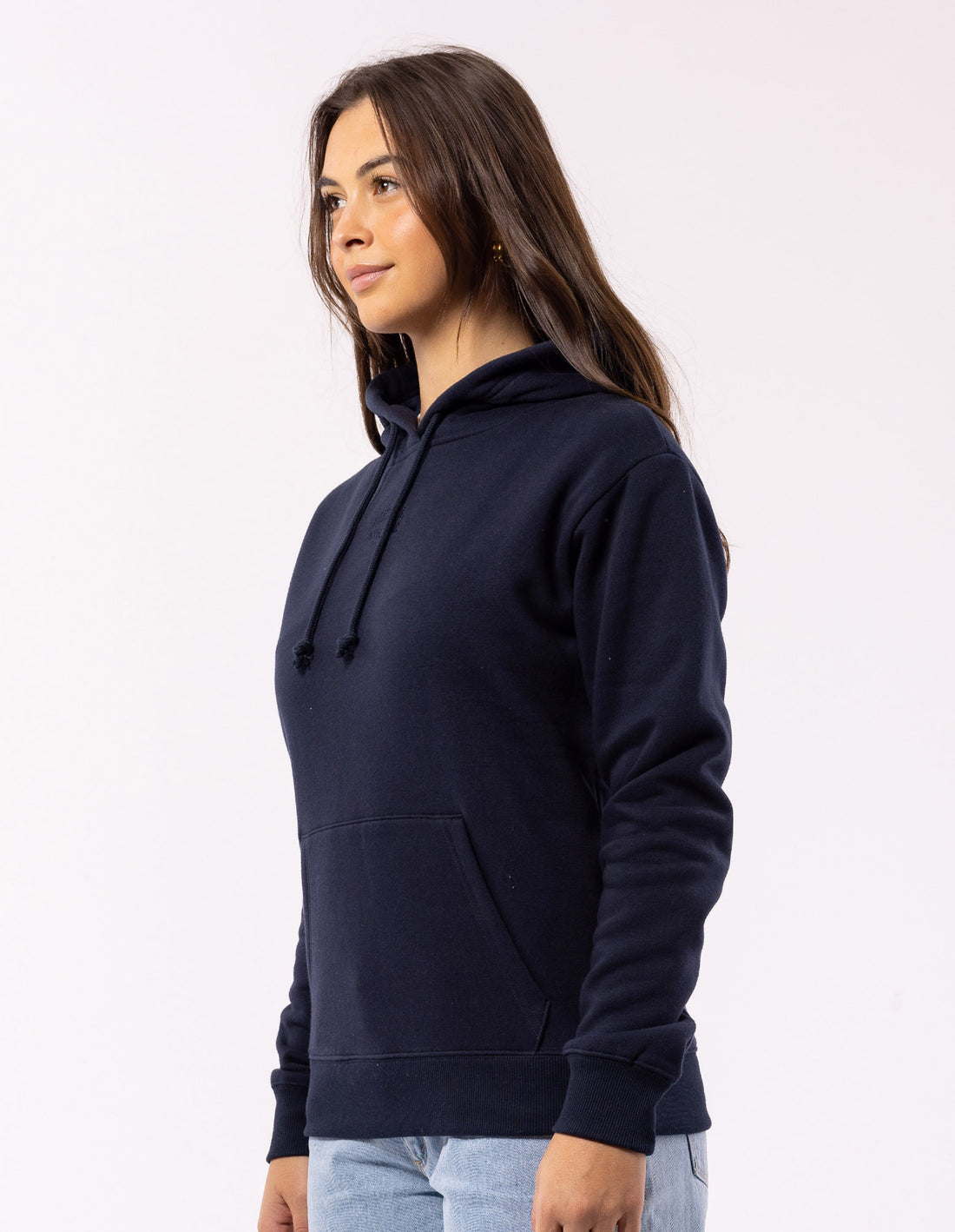 Russell Athletic Originals Embriodered Women Hoodie Navy | JQEBG-0734