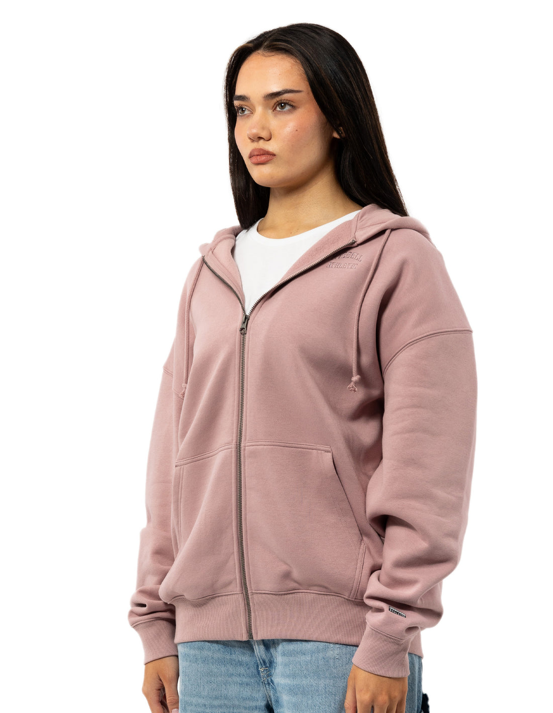 Russell Athletic Originals Embroidered Zip Through Women Jackets Rose | ZJCWA-3280