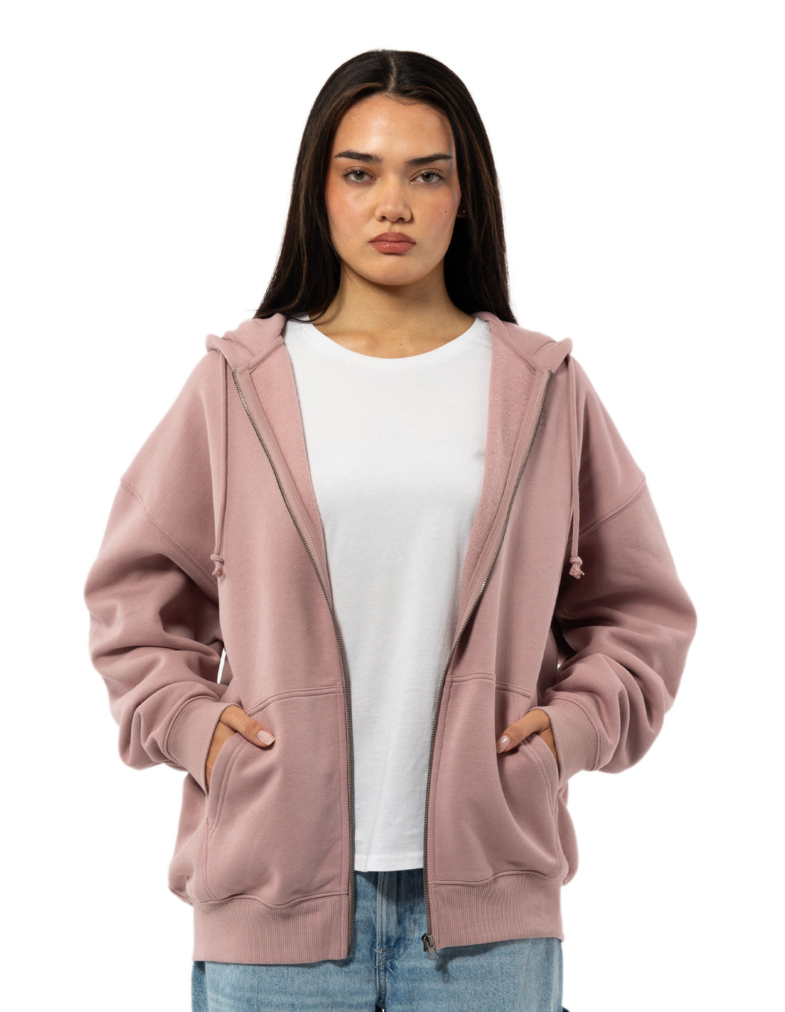 Russell Athletic Originals Embroidered Zip Through Women Jackets Rose | ZJCWA-3280