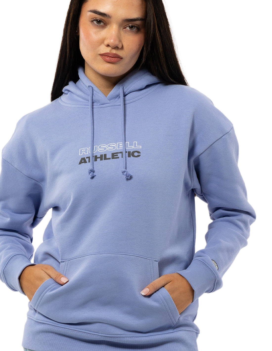 Russell Athletic Originals Linear Women Hoodie Lavender | VDJPB-3571