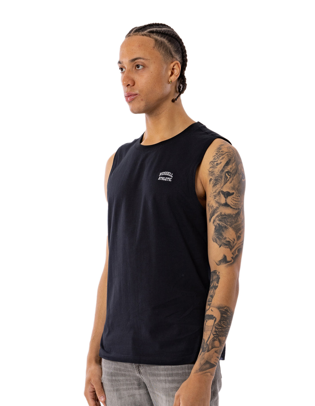 Russell Athletic Originals Muscle Men T Shirts Black | UZPJY-8150