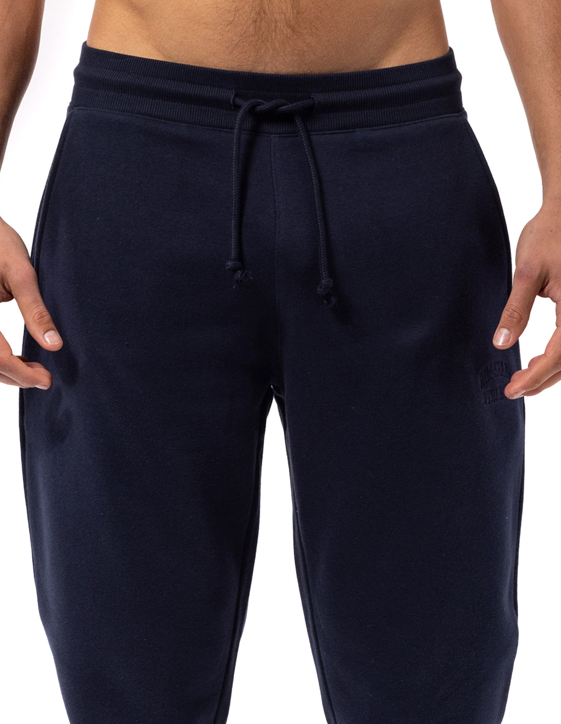 Russell Athletic Originals Small Arch Cuff Men Track pants Navy | RFTNU-8657