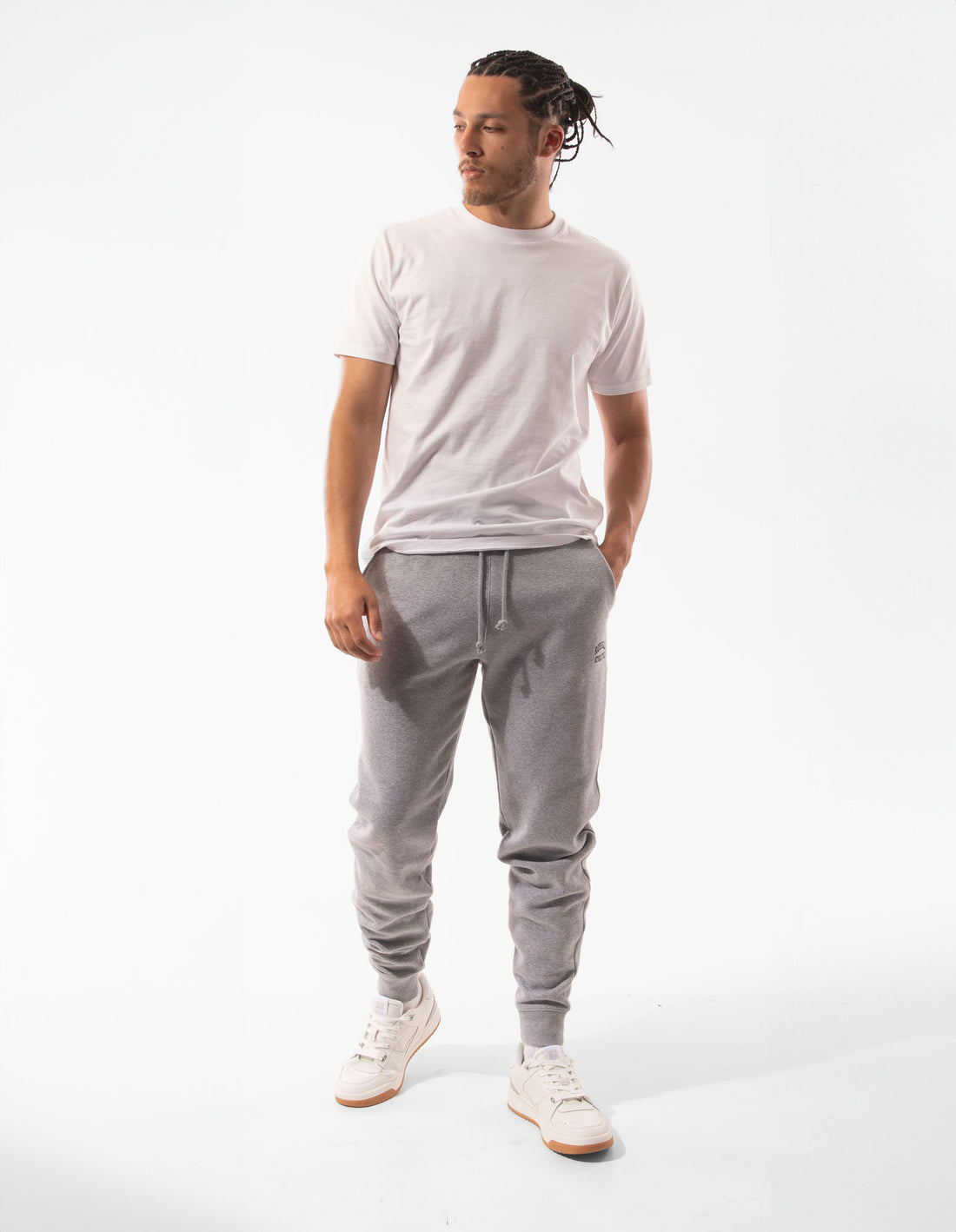 Russell Athletic Originals Small Arch Cuff Men Track pants Grey | KSRPV-6302