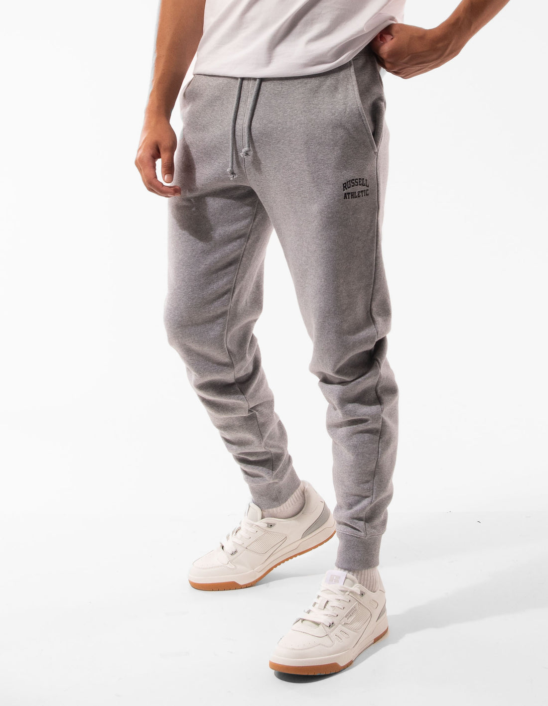 Russell Athletic Originals Small Arch Cuff Men Track pants Grey | KSRPV-6302