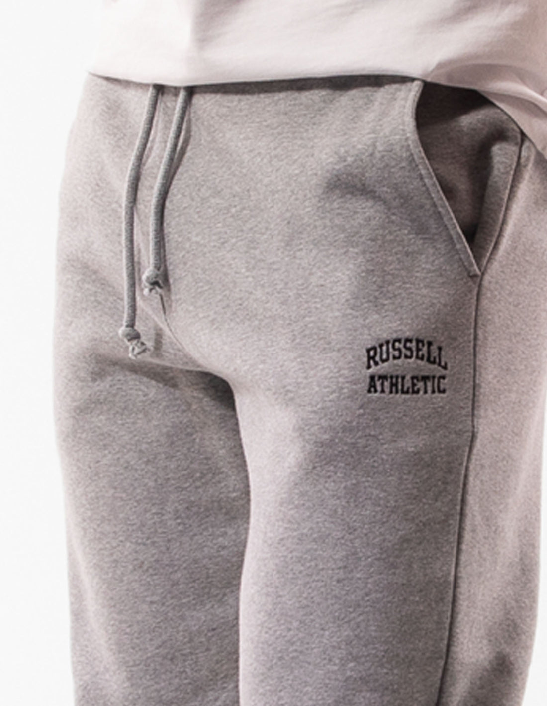 Russell Athletic Originals Small Arch Cuff Men Track pants Grey | KSRPV-6302