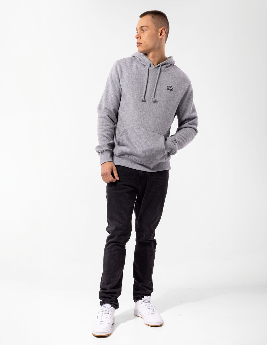 Russell Athletic Originals Small Arch Men Hoodie Grey | TSDEH-7416