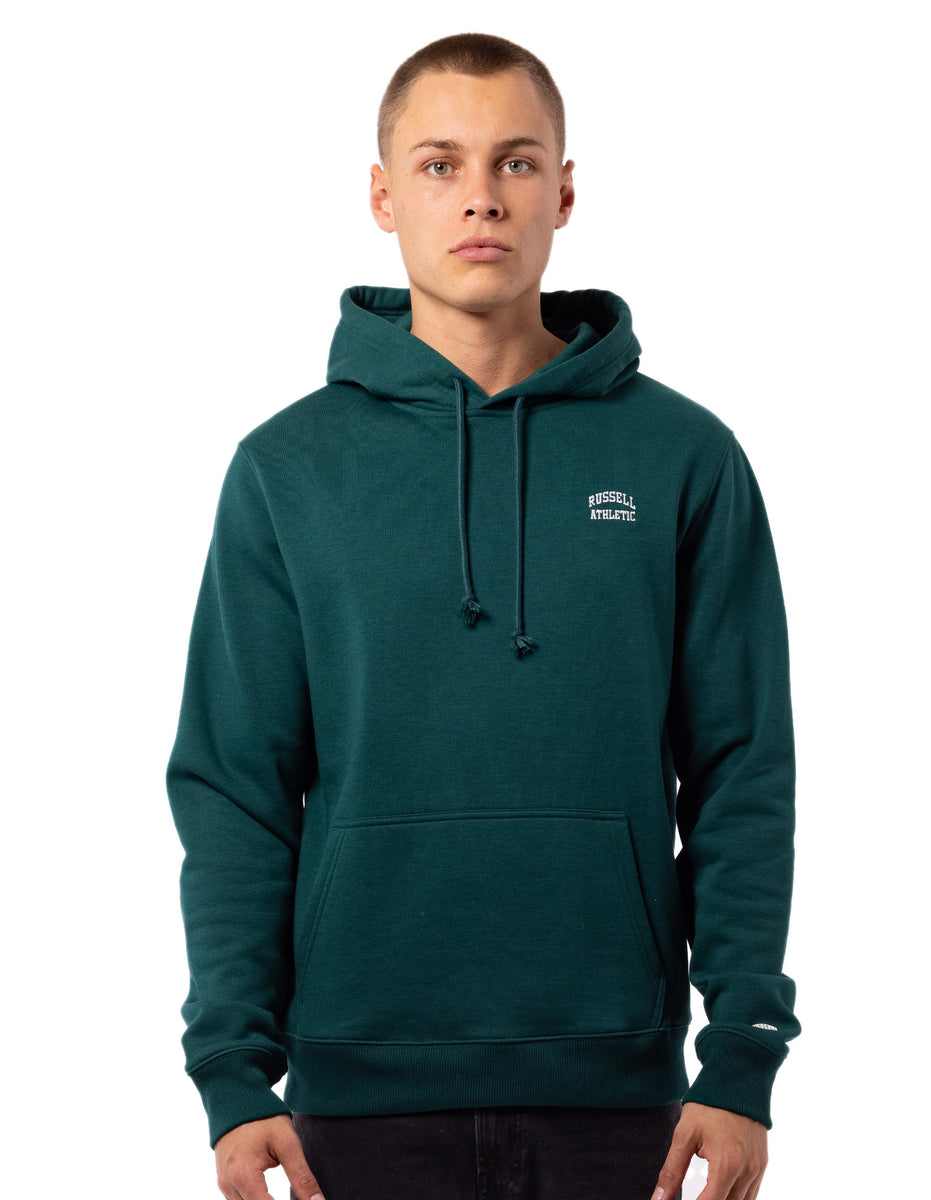 Russell Athletic Originals Small Arch Men Hoodie Green | IQSHV-6841