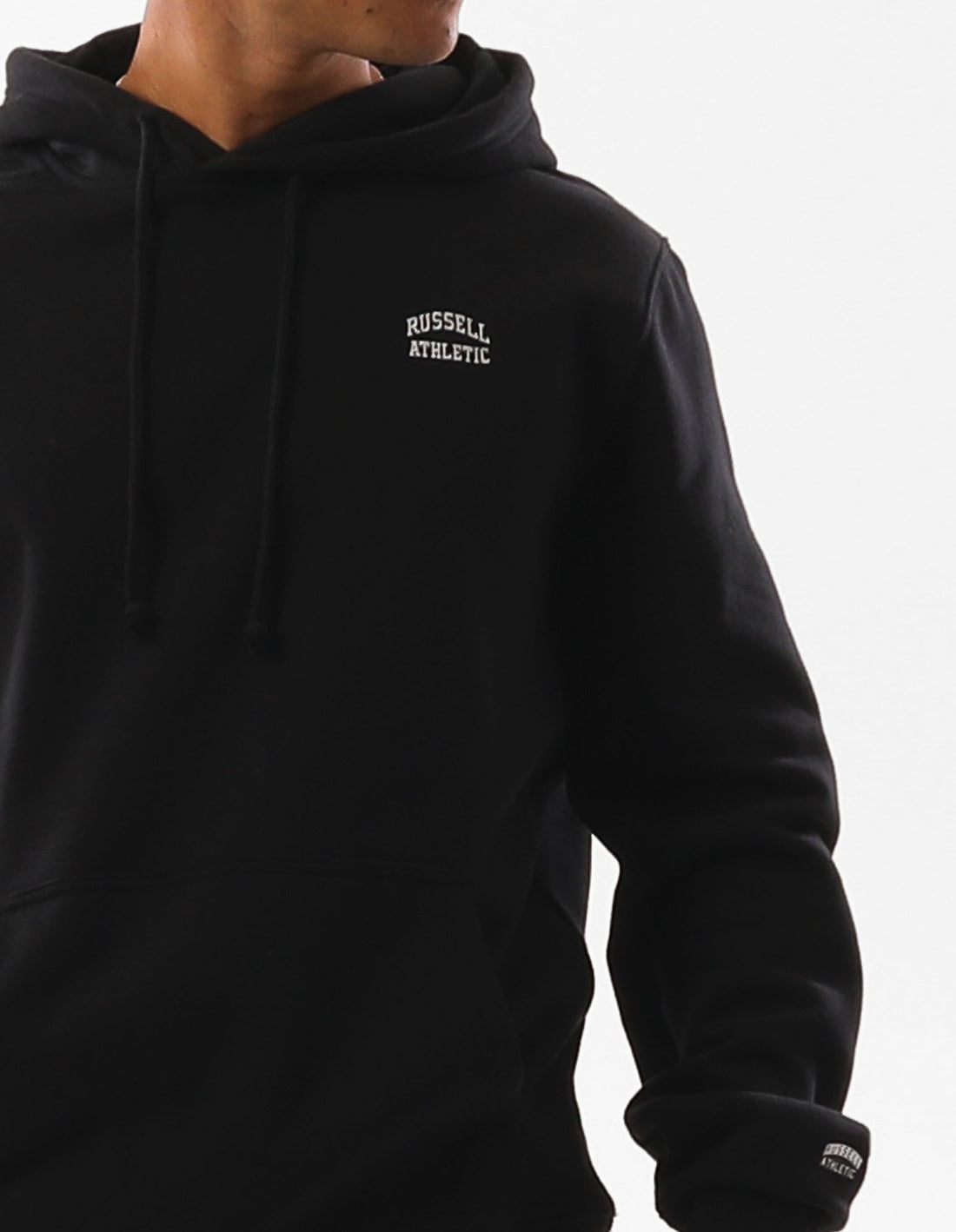 Russell Athletic Originals Small Arch Men Hoodie Black | SYMDA-1089