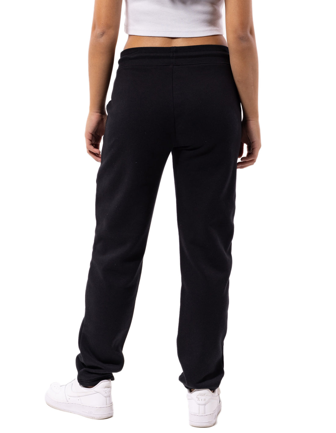 Russell Athletic Originals Small Arch Open Leg Women Track pants Black | JRVHA-3294