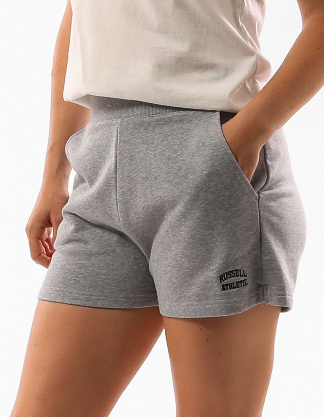 Russell Athletic Originals Women Shorts Grey | QYMCH-5689