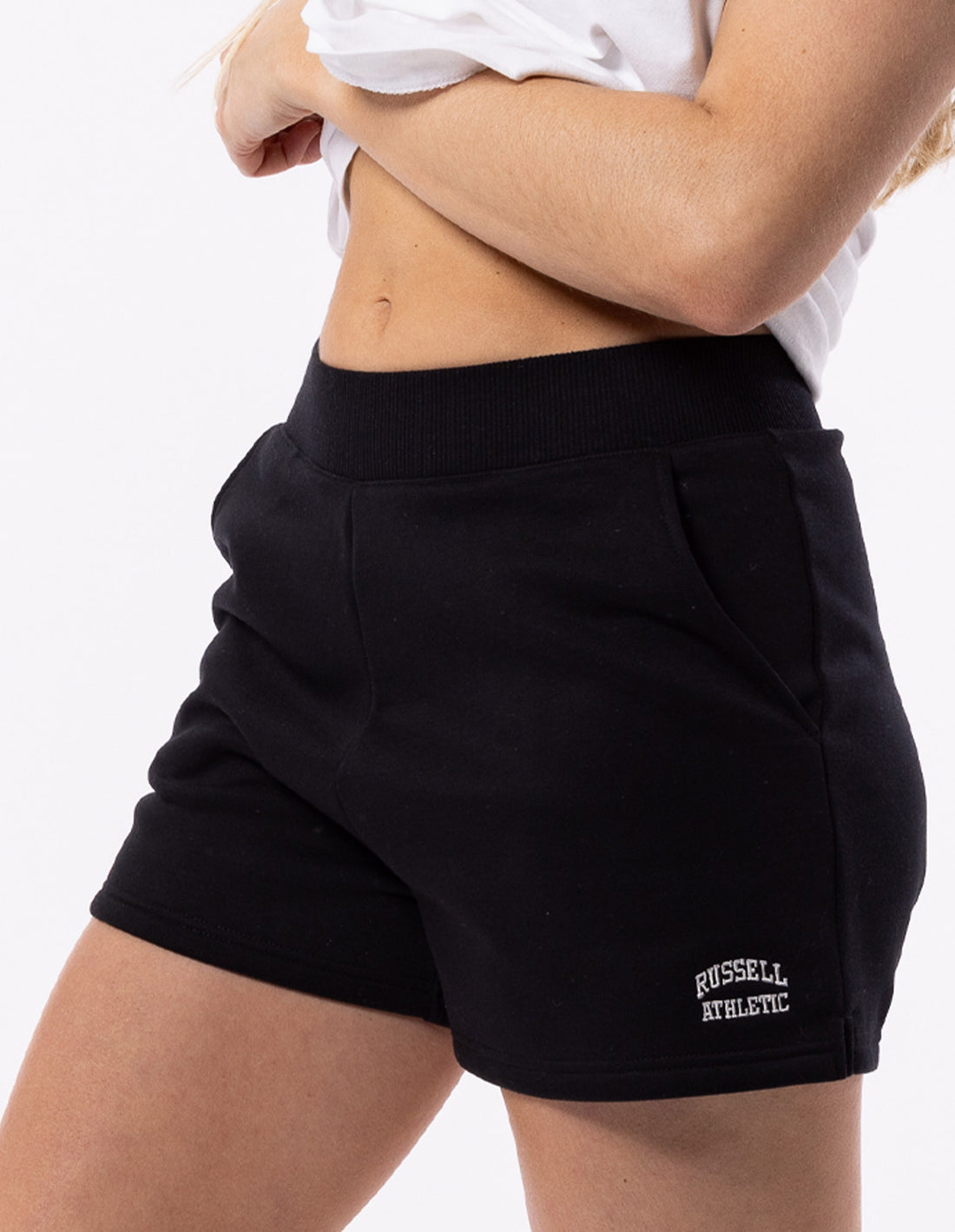 Russell Athletic Originals Women Shorts Black | JMZEK-1854