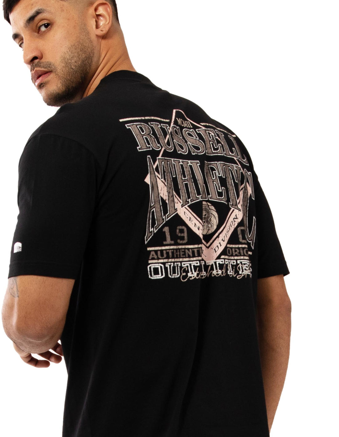 Russell Athletic Outfitters Pocket Men T Shirts Black | BTDCP-6395