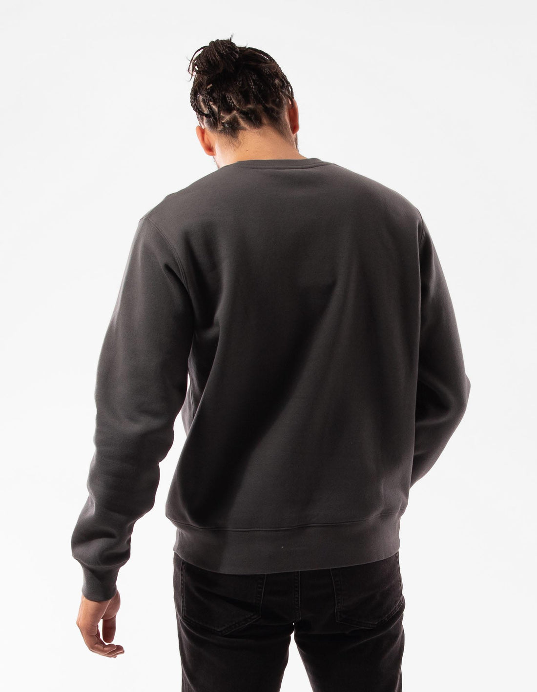 Russell Athletic Pasadena Men Crew Neck Sweaters Dark Grey | HABQJ-3812