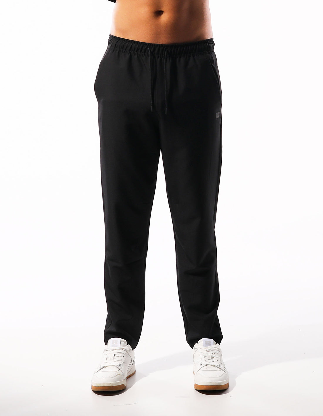 Russell Athletic R Logo Active Stretch Men Track pants Black | VFCAJ-3718