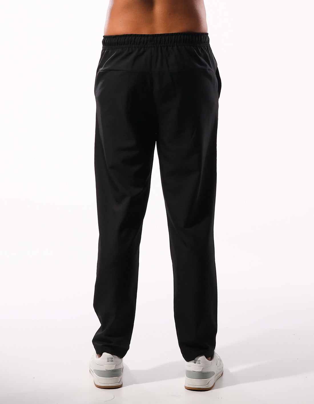 Russell Athletic R Logo Active Stretch Men Track pants Black | VFCAJ-3718