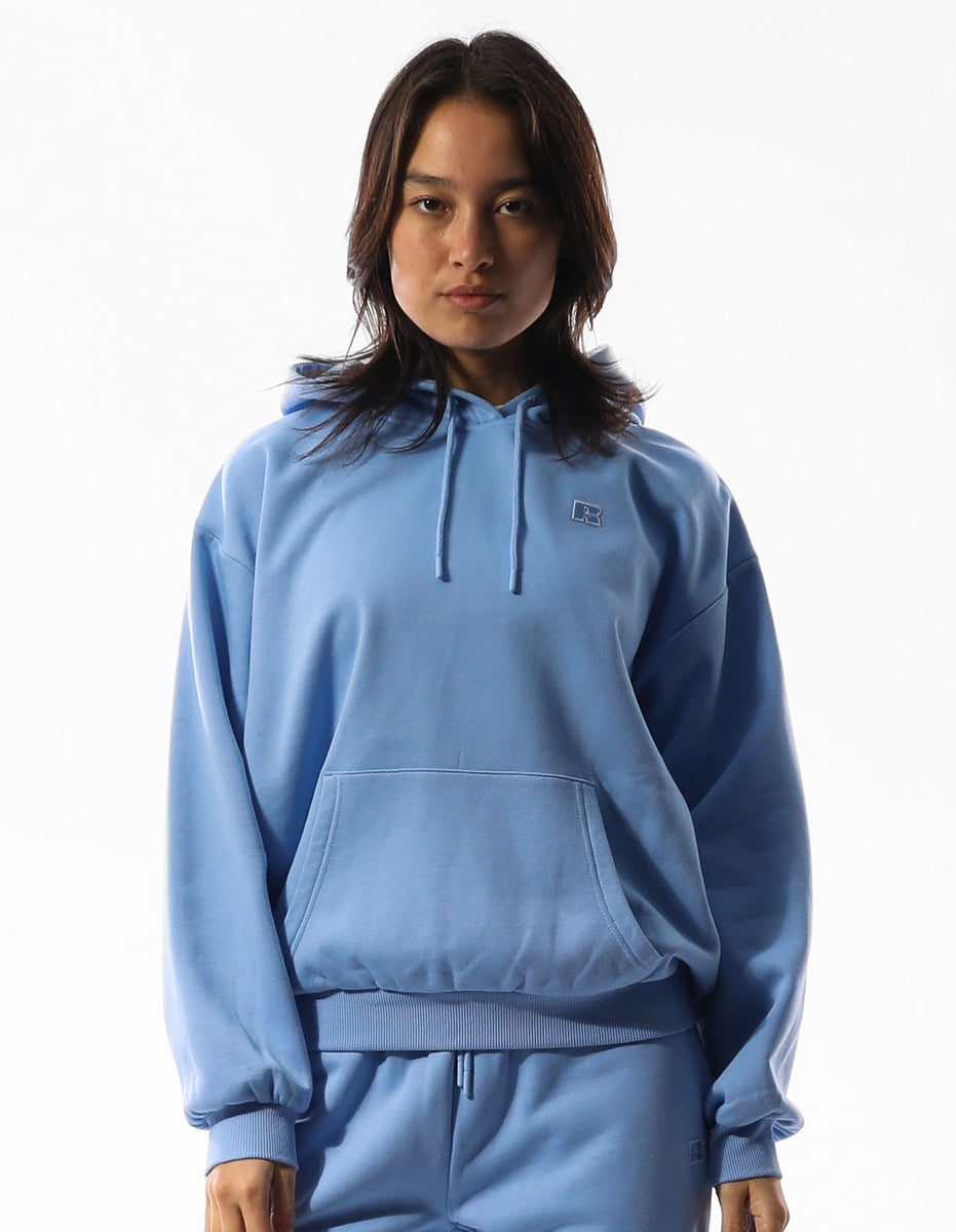 Russell Athletic R Logo Women Hoodie Blue | BAWVX-5084