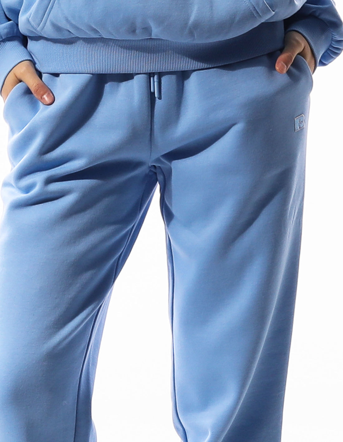 Russell Athletic R Logo Women Track pants Blue | MUSBD-9650