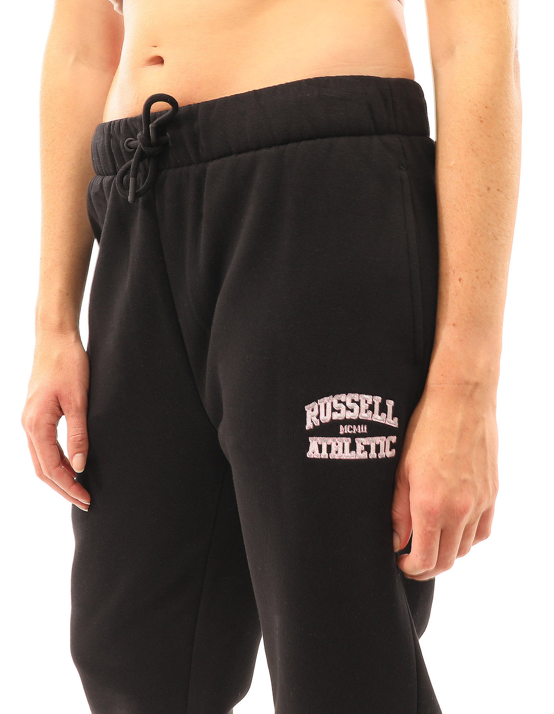 Russell Athletic Seattle Arch Baggy Women Track pants Black | DRCXF-8259